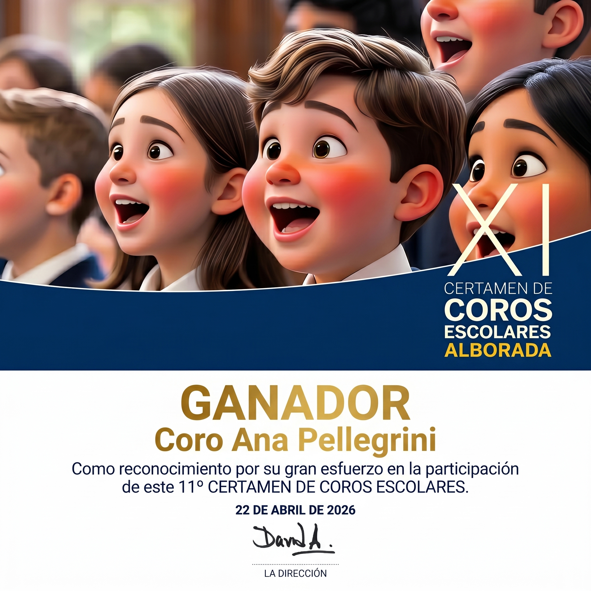 Certamen de Coros Escolares del Colegio Alborada en su XI Edición